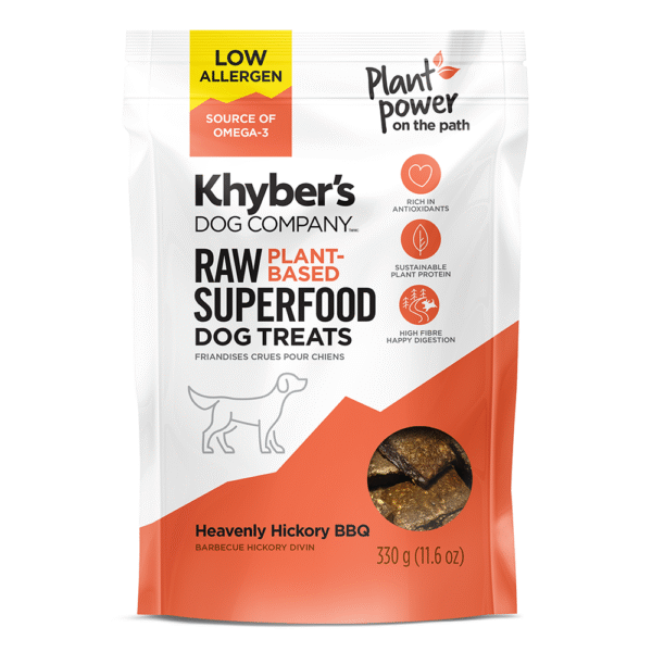 Heavenly Hickory BBQ Raw Superfood - Plant-Based - Low Allergen Dog Treats